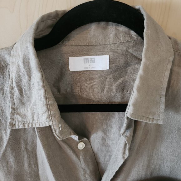 Uniqlo Premium Linen Long-Sleeve Shirt (Size M) - 5 Different Colors - Picture 4 of 11
